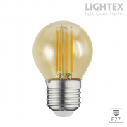 LED лампа FILAMENT 6W 220V E27 G45 GOLD 2700K 806lm Lightex