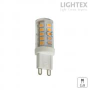 LED лампа SMD G9 4W 220V 3000K 490lm керамика Lightex