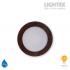 LED луна BEKA за вграждане влагозащитена 220V 9W IP54 CCT 765lm Ø128mm/cut 110mm цвят венге Lightex