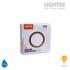 LED луна BEKA за вграждане влагозащитена 220V 9W IP54 CCT 765lm Ø128mm/cut 110mm цвят венге Lightex