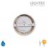 LED луна BEKA за скрит и открит монтаж влагозащитена 220V 12W IP54 CCT 1020lm Ø145xH31mm/ cut Ø125mm цвят бук Lightex
