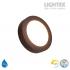 LED луна BEKA за скрит и открит монтаж влагозащитена 220V 12W IP54 CCT 1020lm Ø145xH31mm/ cut Ø125mm цвят венге Lightex