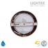 LED луна BEKA за скрит и открит монтаж влагозащитена 220V 12W IP54 CCT 1020lm Ø145xH31mm/ cut Ø125mm цвят венге Lightex