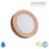 LED луна BEKA за скрит и открит монтаж влагозащитена 220V 18W IP54 CCT 1530lm Ø170xH31mm/ cut Ø150mm цвят бук Lightex