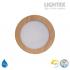 LED луна BEKA за скрит и открит монтаж влагозащитена 220V 18W IP54 CCT 1530lm Ø170xH31mm/ cut Ø150mm цвят бук Lightex