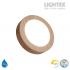 LED луна BEKA за скрит и открит монтаж влагозащитена 220V 18W IP54 CCT 1530lm Ø170xH31mm/ cut Ø150mm цвят бук Lightex