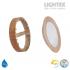 LED луна BEKA за скрит и открит монтаж влагозащитена 220V 18W IP54 CCT 1530lm Ø170xH31mm/ cut Ø150mm цвят бук Lightex