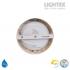 LED луна BEKA за скрит и открит монтаж влагозащитена 220V 18W IP54 CCT 1530lm Ø170xH31mm/ cut Ø150mm цвят бук Lightex