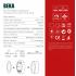 LED луна BEKA за скрит и открит монтаж влагозащитена 220V 18W IP54 CCT 1530lm Ø170xH31mm/ cut Ø150mm цвят бук Lightex