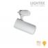 LED прожектор за шина DIEGO 30W 220V 3000K/4000K/5000K 3000lm с ключ за смяна и цветна температура Ø75х160mm бял Lightex