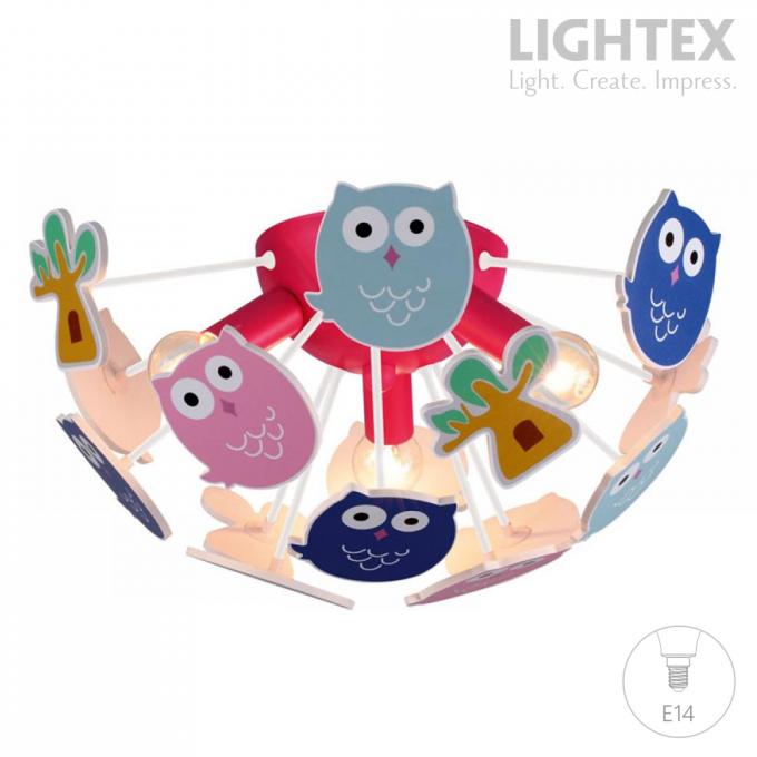 Полилей OWL 3xE14 410x220mm Lightex