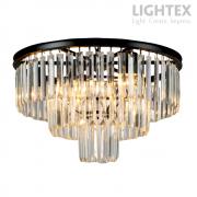 Полилей AZZUR 4хE14 опушен кристал ф400mm  Lightex