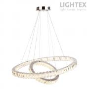 LED полилей ALANA 60W 4000K 800x400мм стомана+кристал Lightex