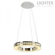 LED полилей VIVIAN 24W 4000K ф480мм стомана+кристал Lightex