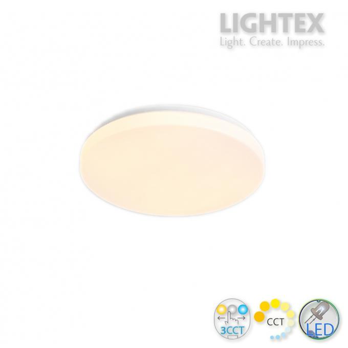 LED плафон ASTRA 12W max 3CCT Dip Switch 1200lm Ø260 IP20 Lightex
