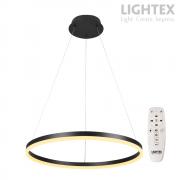 LED Полилей CATERINA черен с дистанционно 44W 3000K-6500K 2640lm 220V ф600 x1000mm Lightex