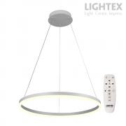 LED Полилей CATERINA бял с дистанционно 44W 3000K-6500K 3080lm 220V ф600 x1000mm Lightex