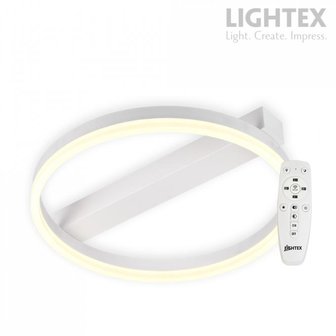 LED плафон CATERINA бял с дистанционно 26W 3000K-6500K 1650lm 220V ф400mm Lightex
