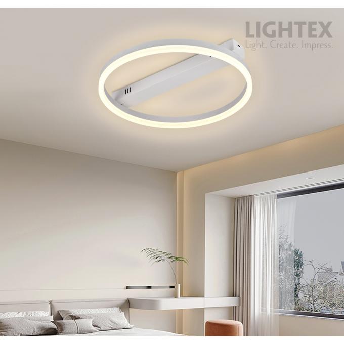 LED плафон CATERINA бял с дистанционно 26W 3000K-6500K 1650lm 220V ф400mm Lightex