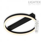 LED плафон CATERINA черен с дистанционно 26W 3000K-6500K 1650lm 220V ф400mm Lightex