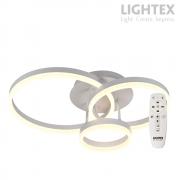 LED полилей CATERINA бял с дистанционно 60W 3000K-6500K 3220lm 220V ф200+ф300+ф400mm Lightex