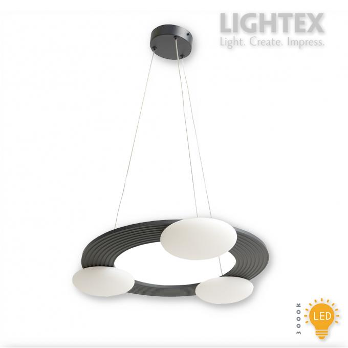 LED полилей KALMEA 22W 3000K 220V 2000lm Ø560mm черен Lightex