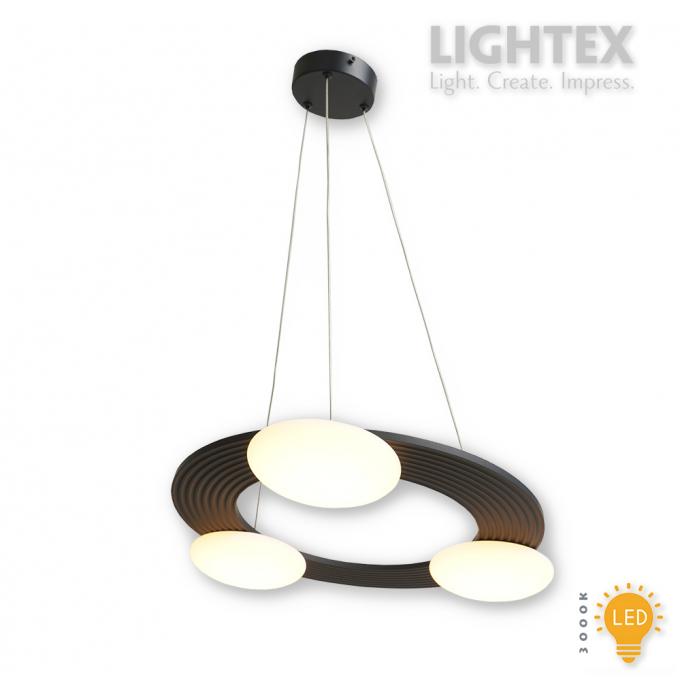 LED полилей KALMEA 22W 3000K 220V 2000lm Ø560mm черен Lightex