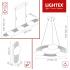 LED полилей KALMEA 22W 3000K 220V 2000lm Ø560mm черен Lightex