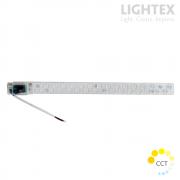 LED платка с магнит линейна 14LED 11W 3000K+6500K 1680lm 400*32*22mm Lightex